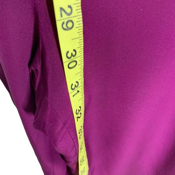 J Crew Deep Purple Sleeveless Silk Jumpsuit Size 0 - Picture 7 of 12